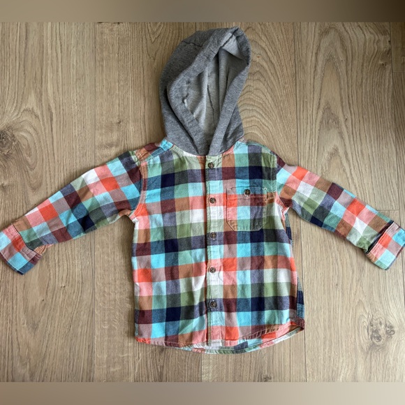Carter's Other - Carter’s Plaid Hooded Button-Up Shirt | Toddler 2T